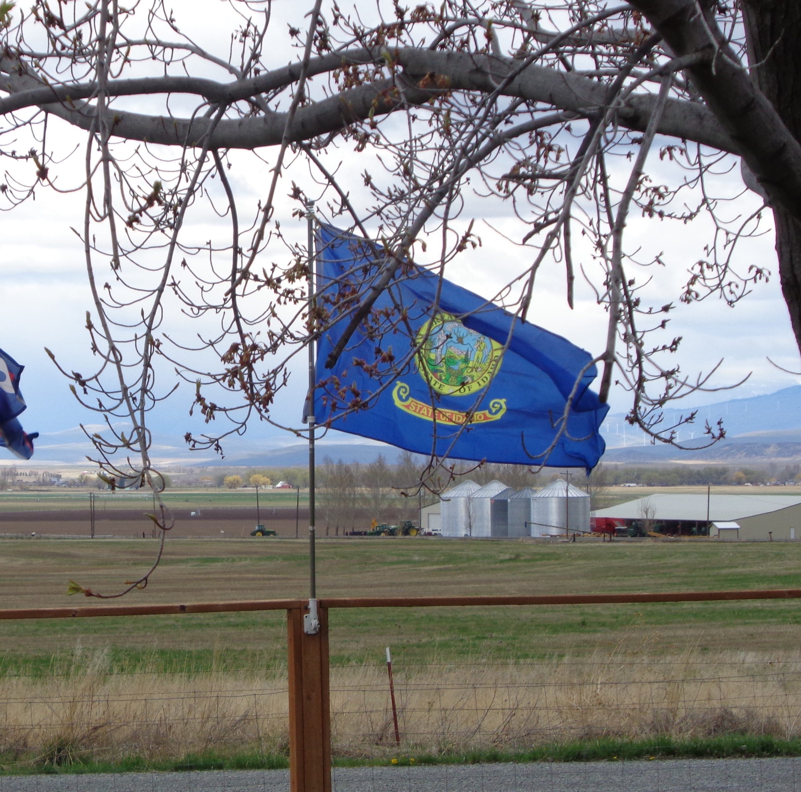 An Idaho flag in Baker County, Oregon